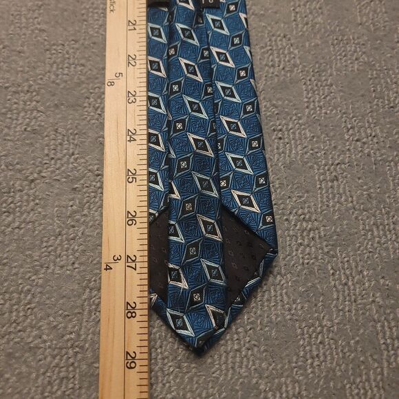 Perry Ellis Portfolio Silk Necktie Geo Tie Made in USA - Picture 5 of 8